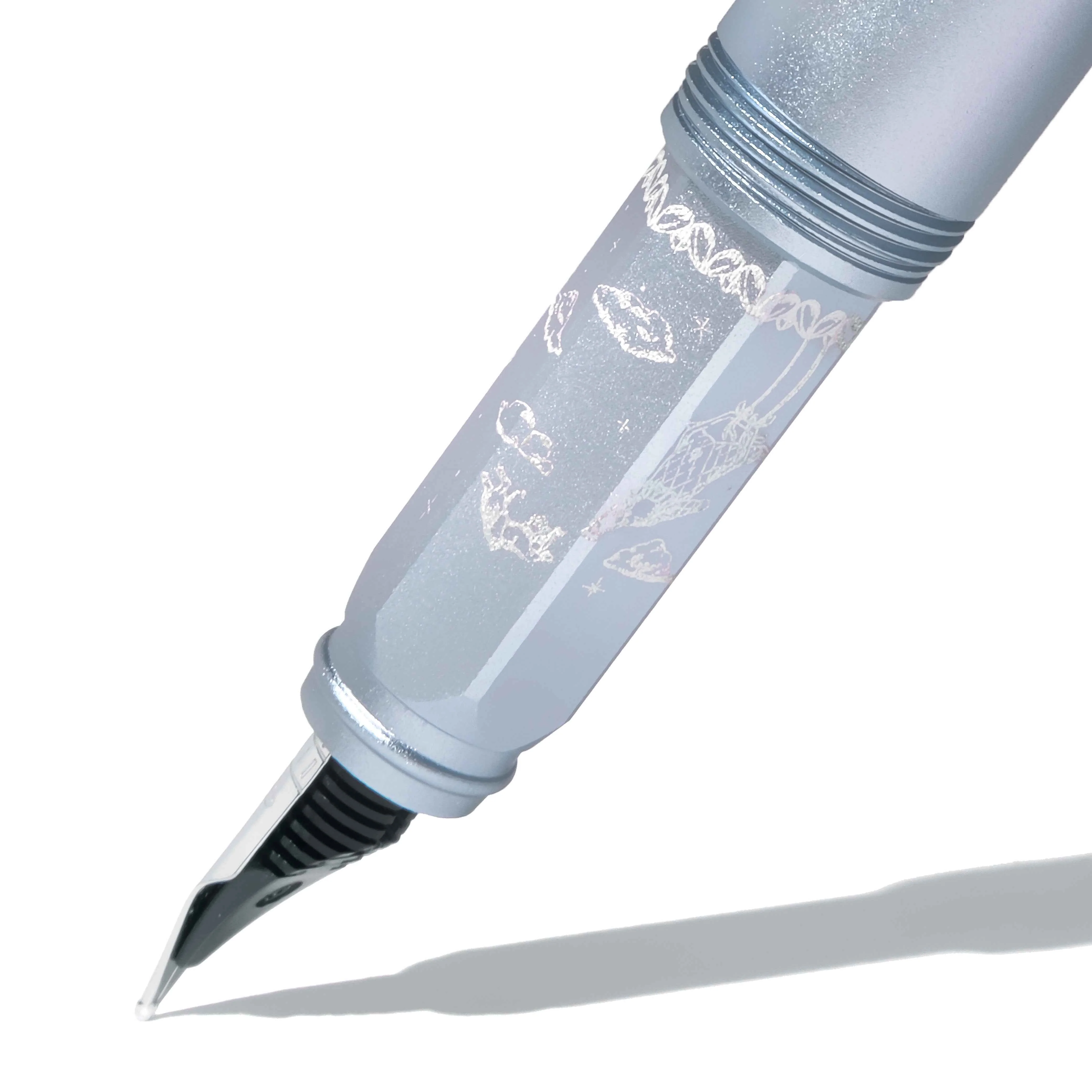 Aluminum Carousel Fountain Pen - Harlequin Dream - Image 5