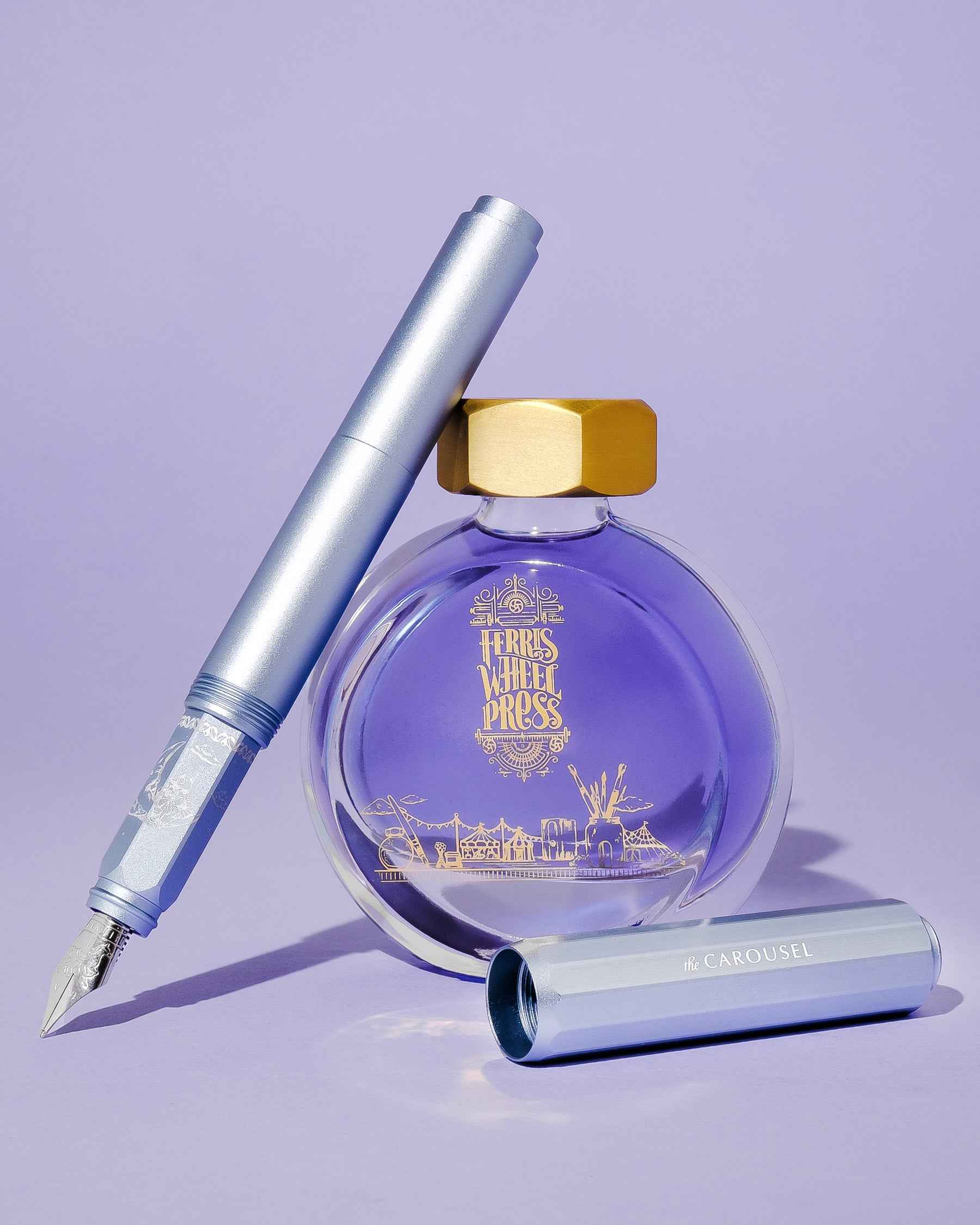 Aluminum Carousel Fountain Pen - Harlequin Dream - Image 8