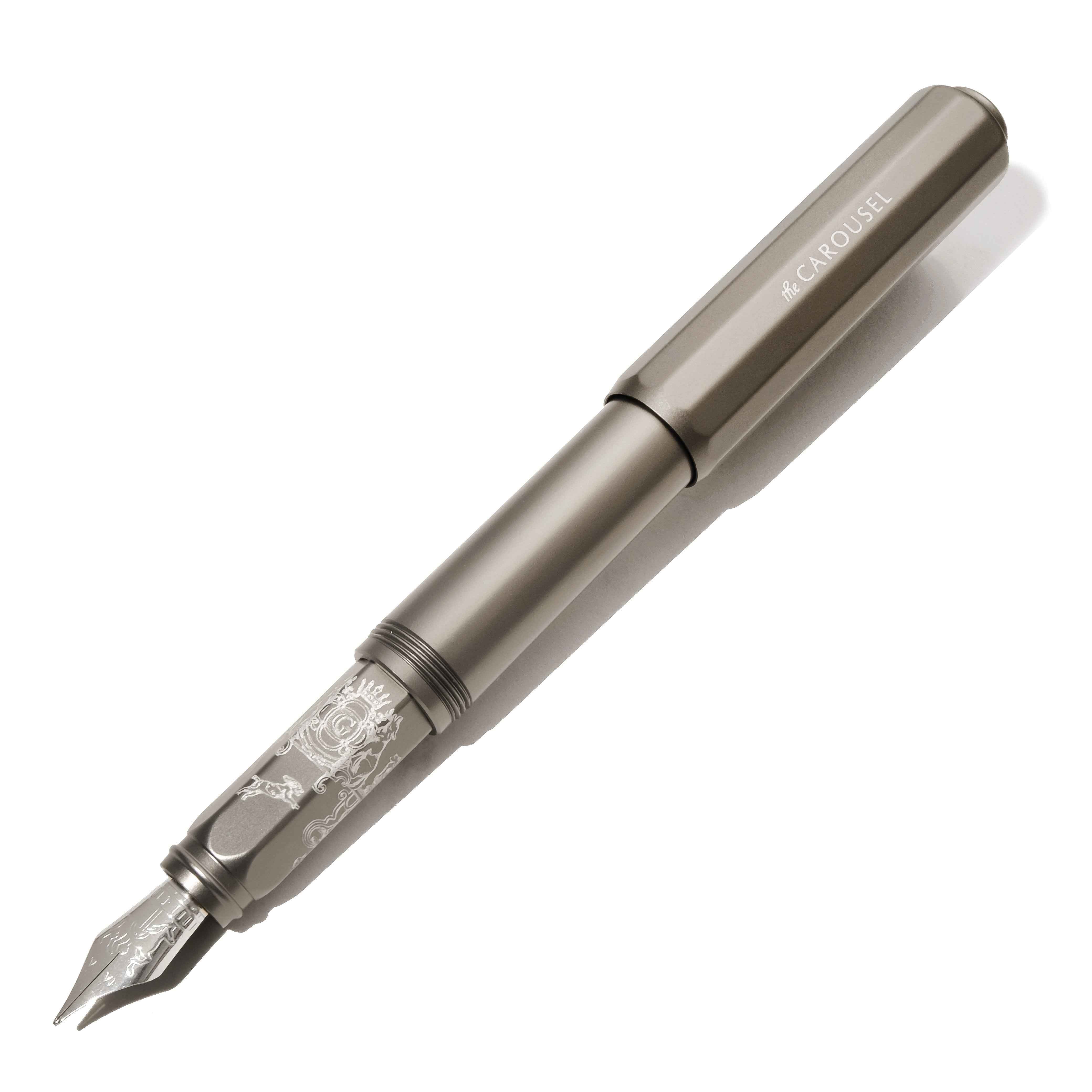 Aluminum Carousel Fountain Pen - Highland Smoke - Image 4