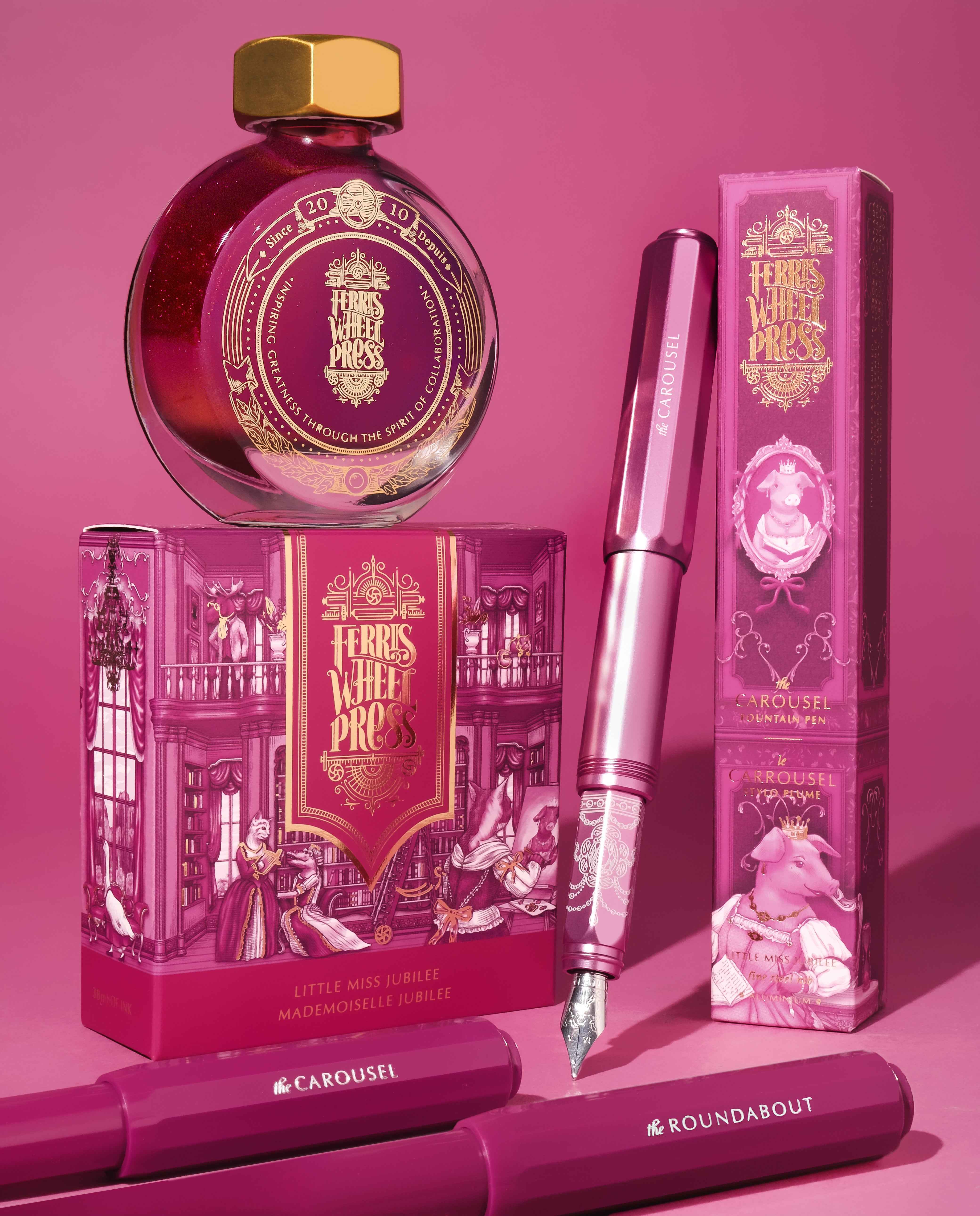Honorary Edition | Aluminum Carousel Fountain Pen - Little Miss Jubilee - Image 6