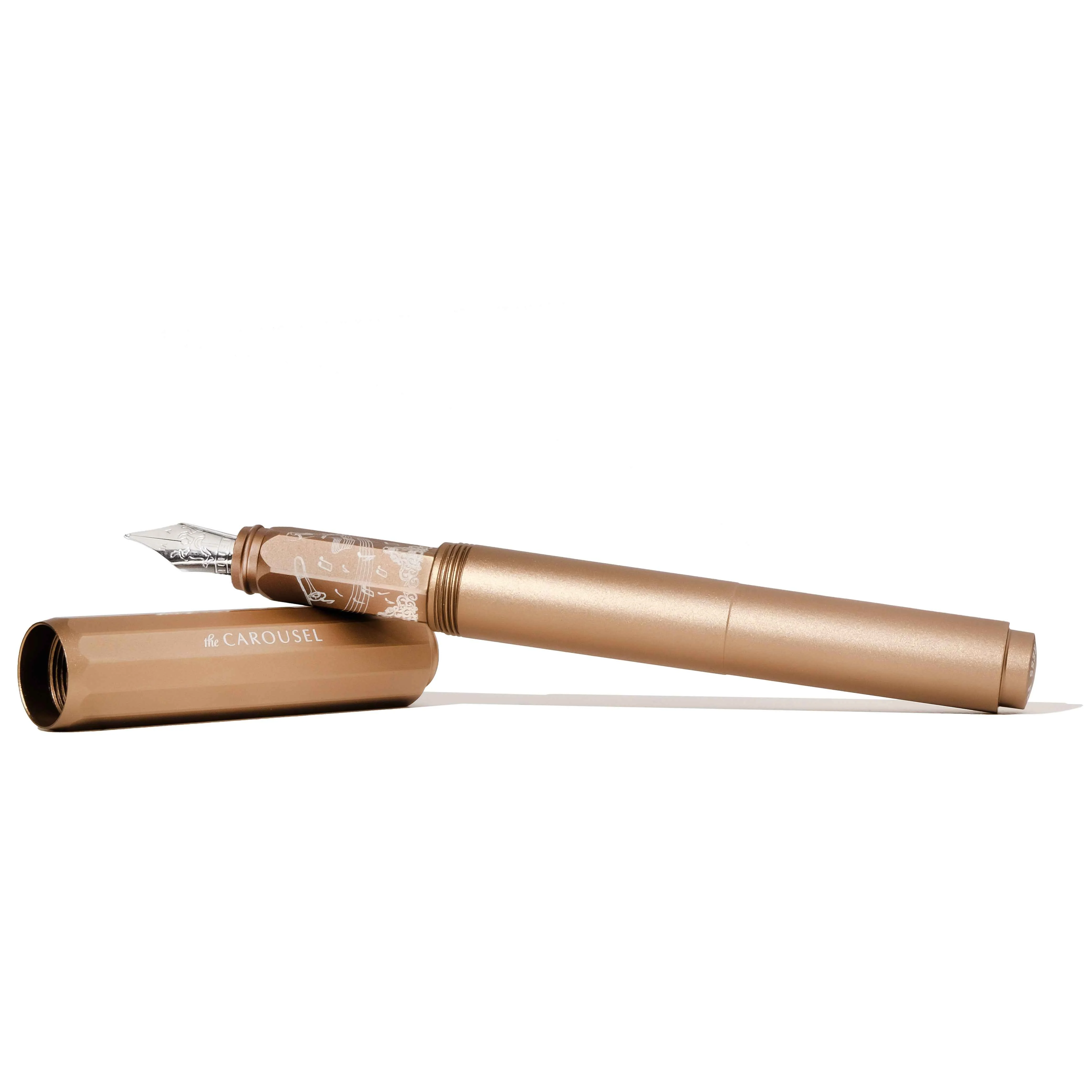 Aluminum Carousel Fountain Pen - Terracotta Canyon - Image 3