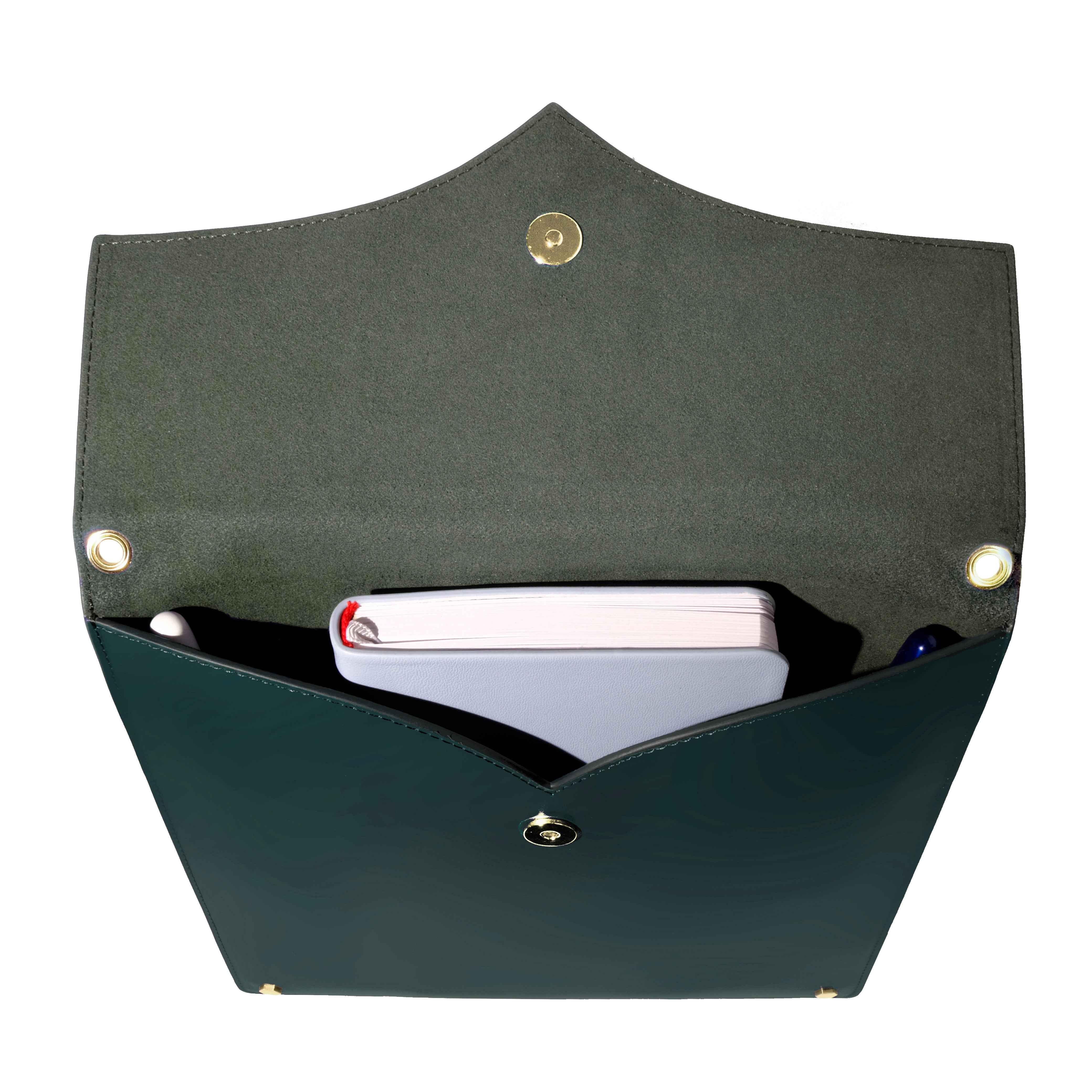 Leather Stationery Collection - The Pendant Folio A5 / Deep Teal - Image 14