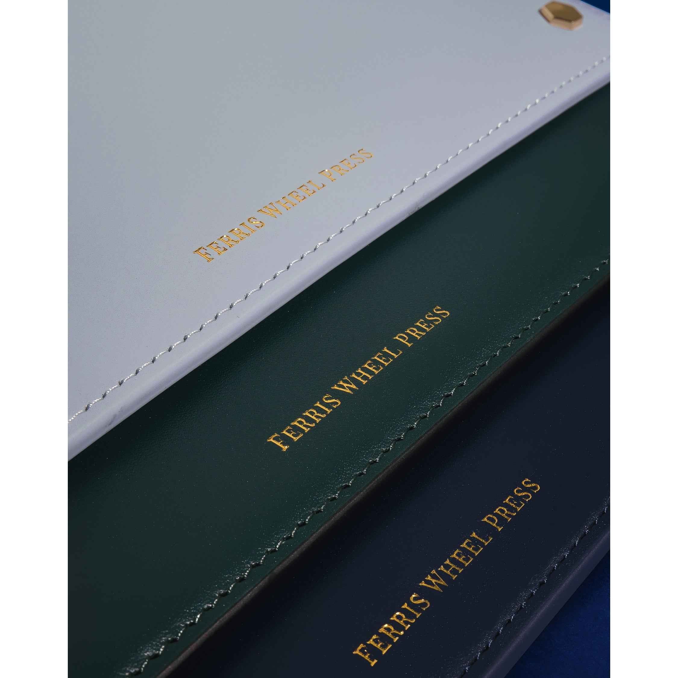 Leather Stationery Collection - The Pendant Folio A5 / Light Blue - Image 15