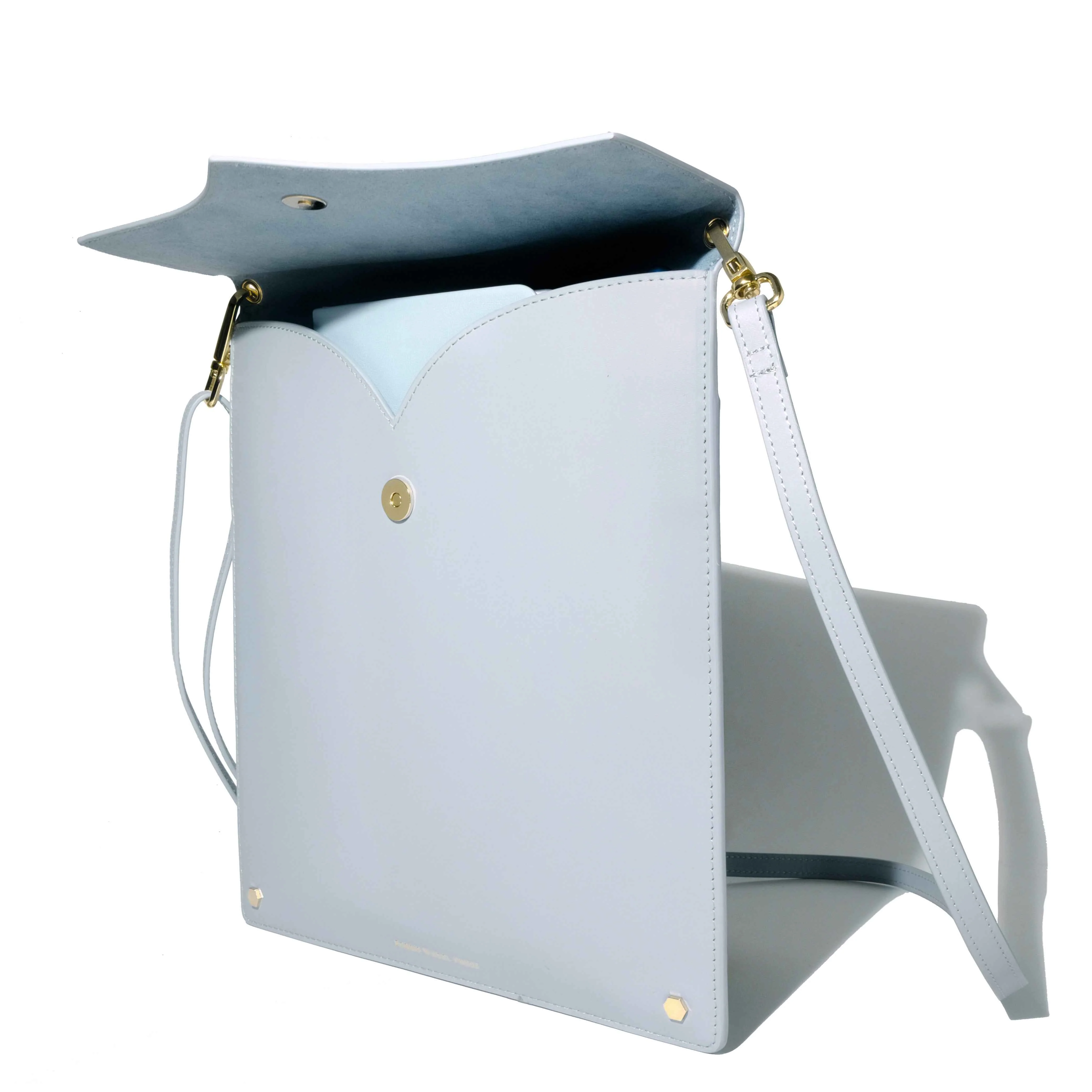 Leather Stationery Collection - The Pendant Folio A5 / Light Blue - Image 5