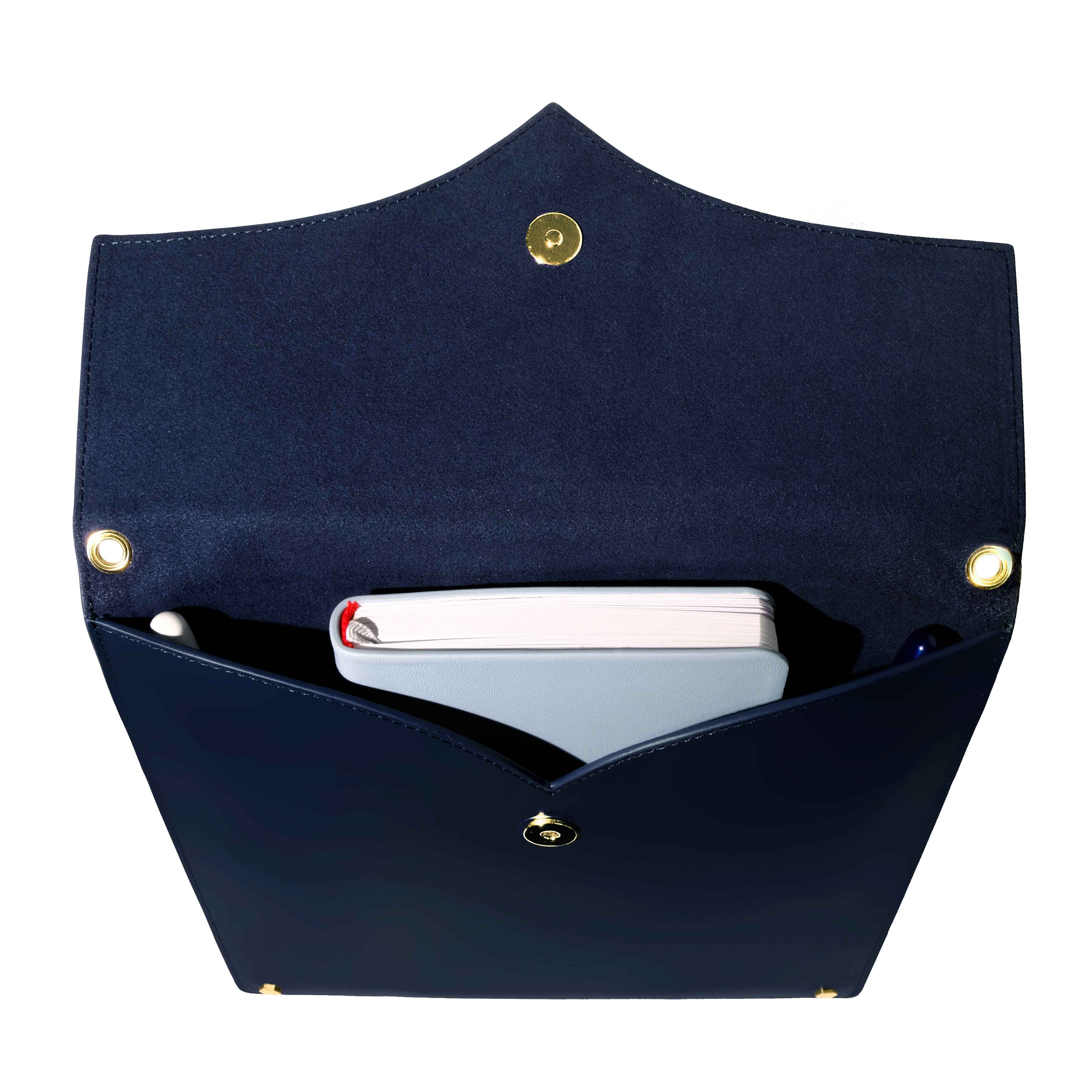 Leather Stationery Collection - The Pendant Folio A5 / Navy - Image 14