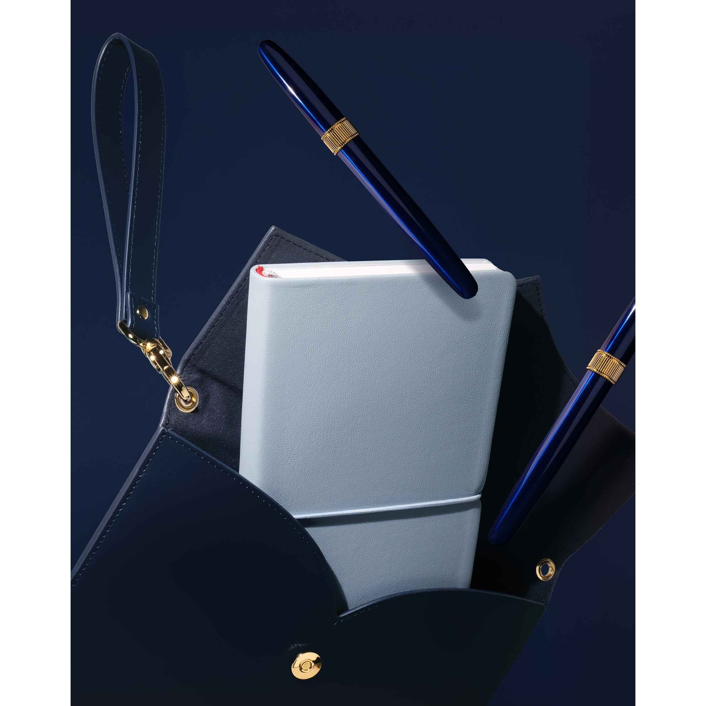 Leather Stationery Collection - The Pendant Folio A5 / Navy - Image 17