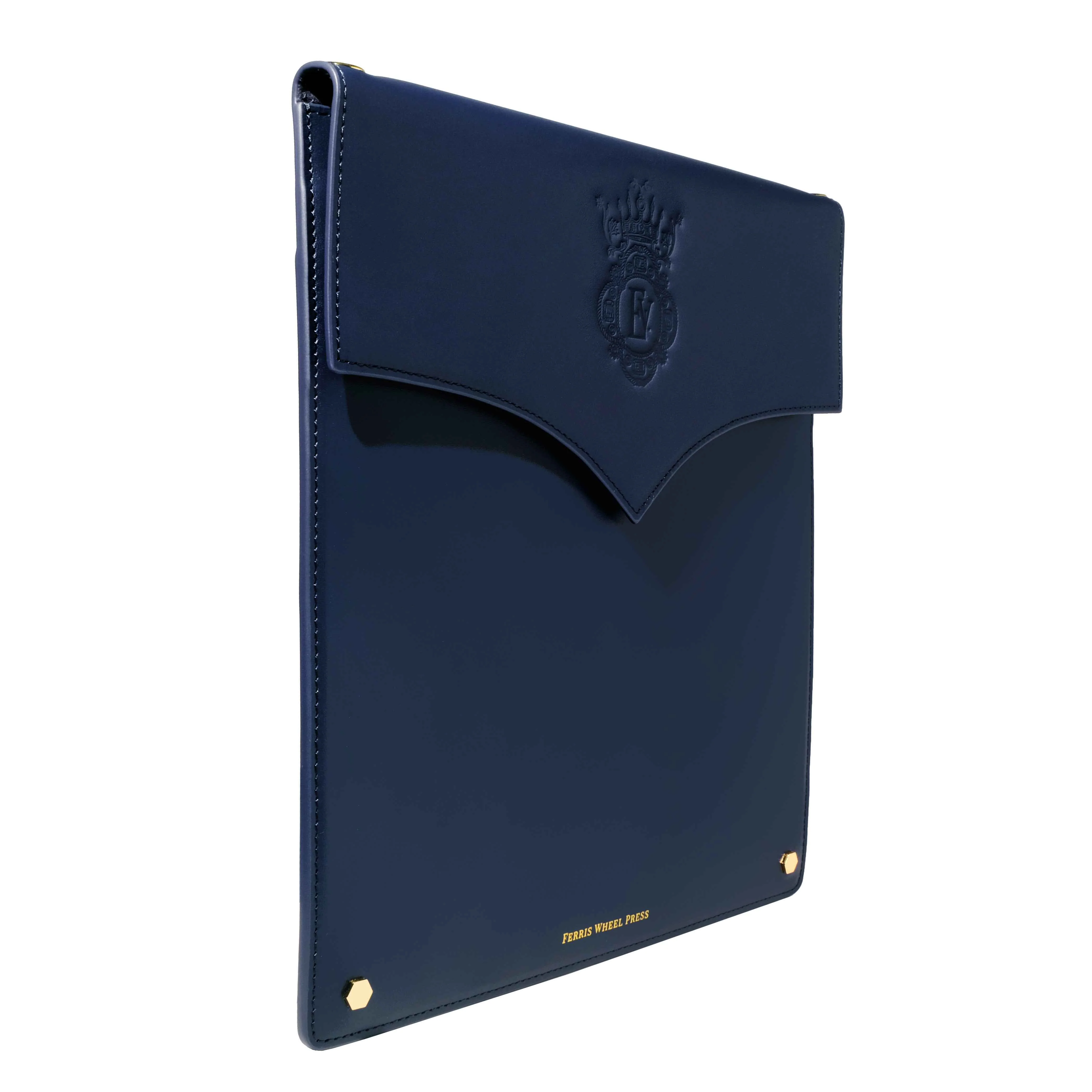 Leather Stationery Collection - The Pendant Folio A5 / Navy - Image 4