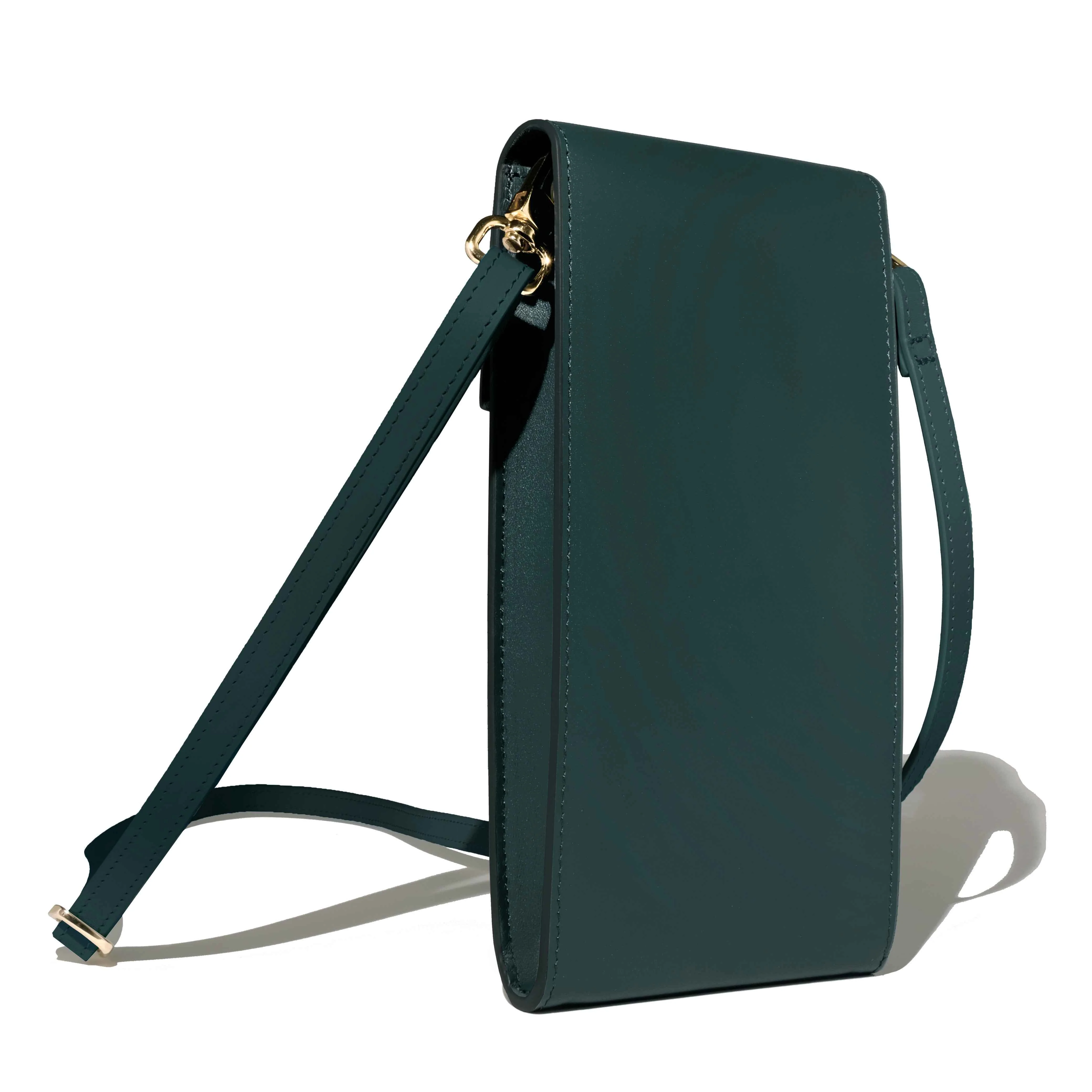 Leather Stationery Collection - The Pendant Purse / Deep Teal - Image 4