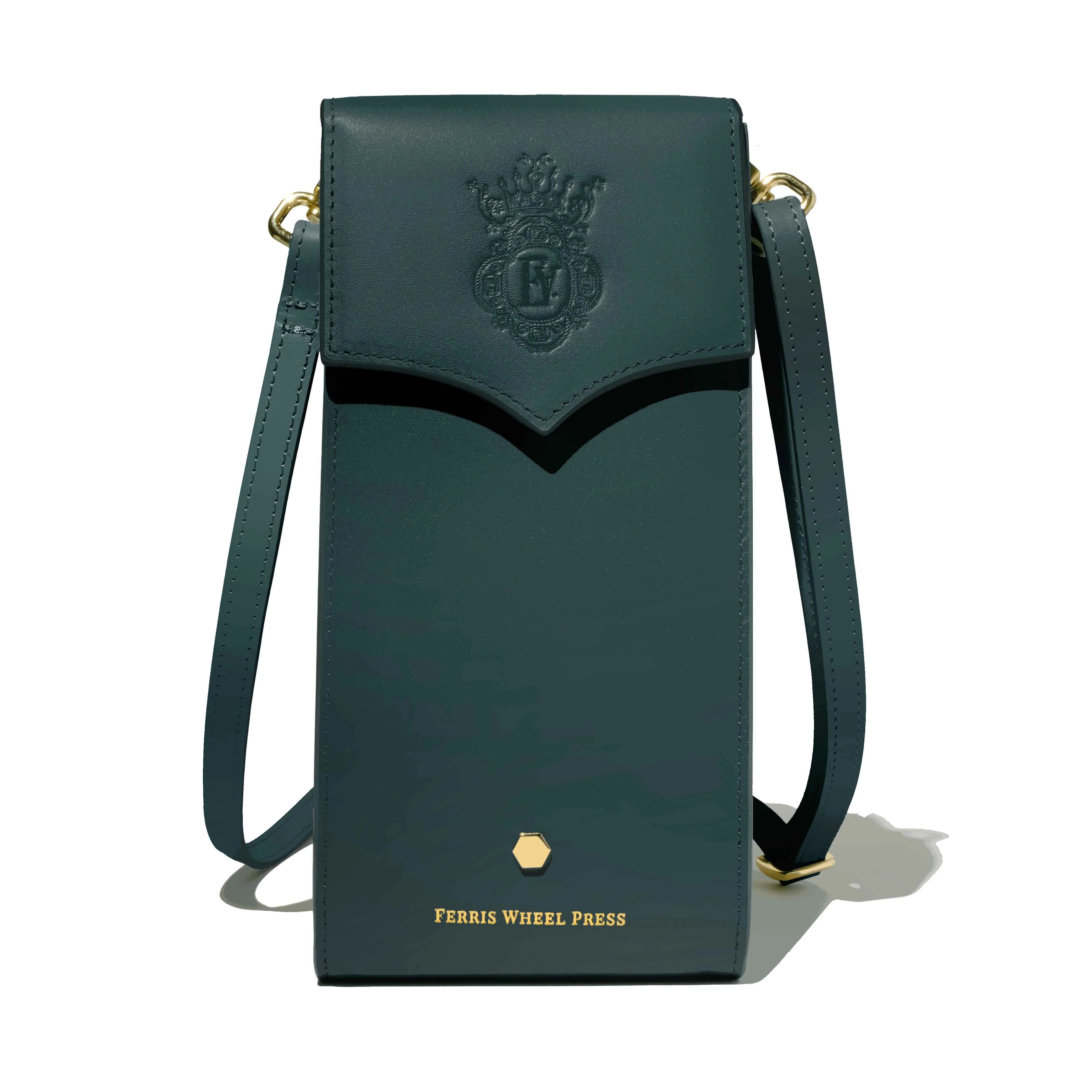 Leather Stationery Collection - The Pendant Purse / Deep Teal - Image 5