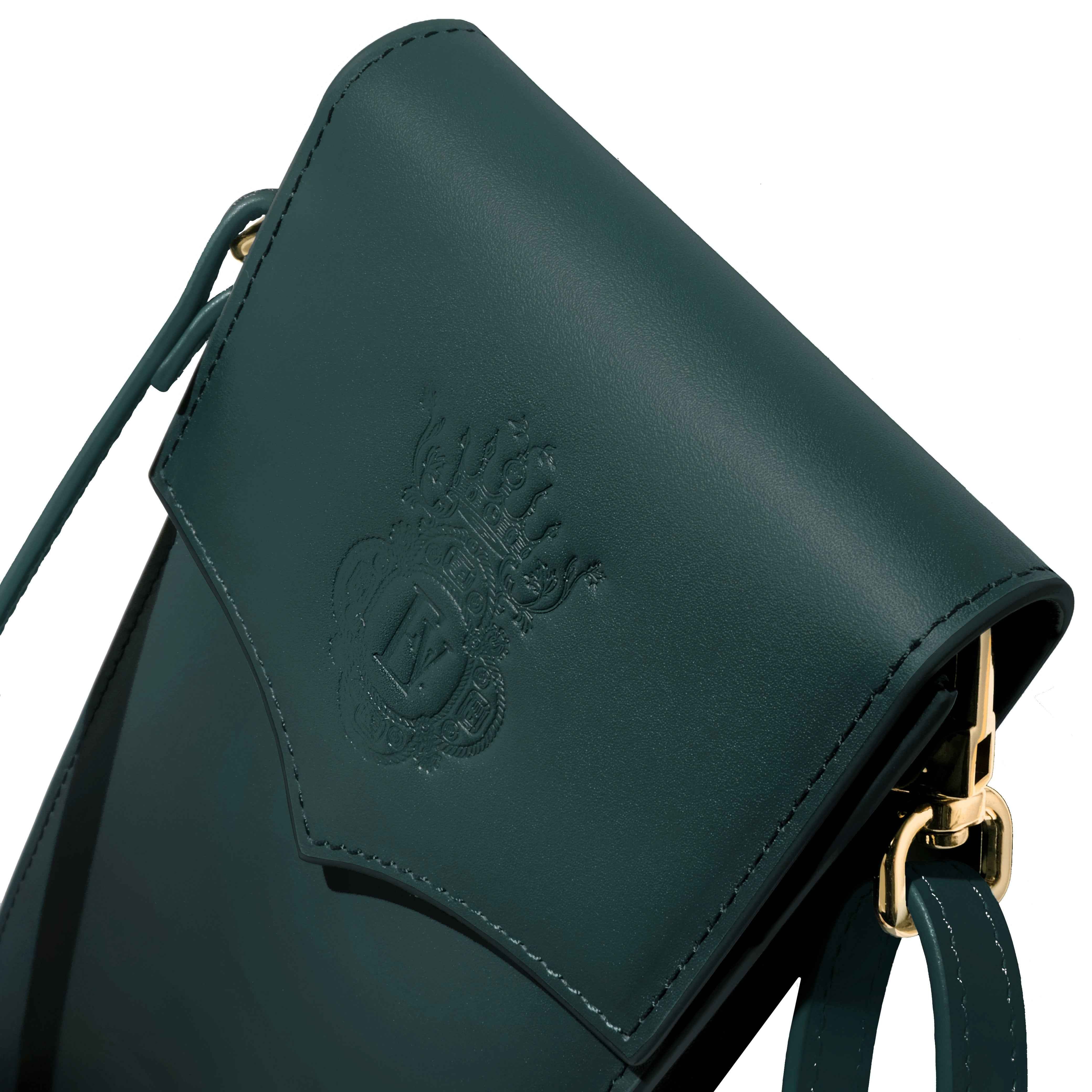 Leather Stationery Collection - The Pendant Purse / Deep Teal - Image 6