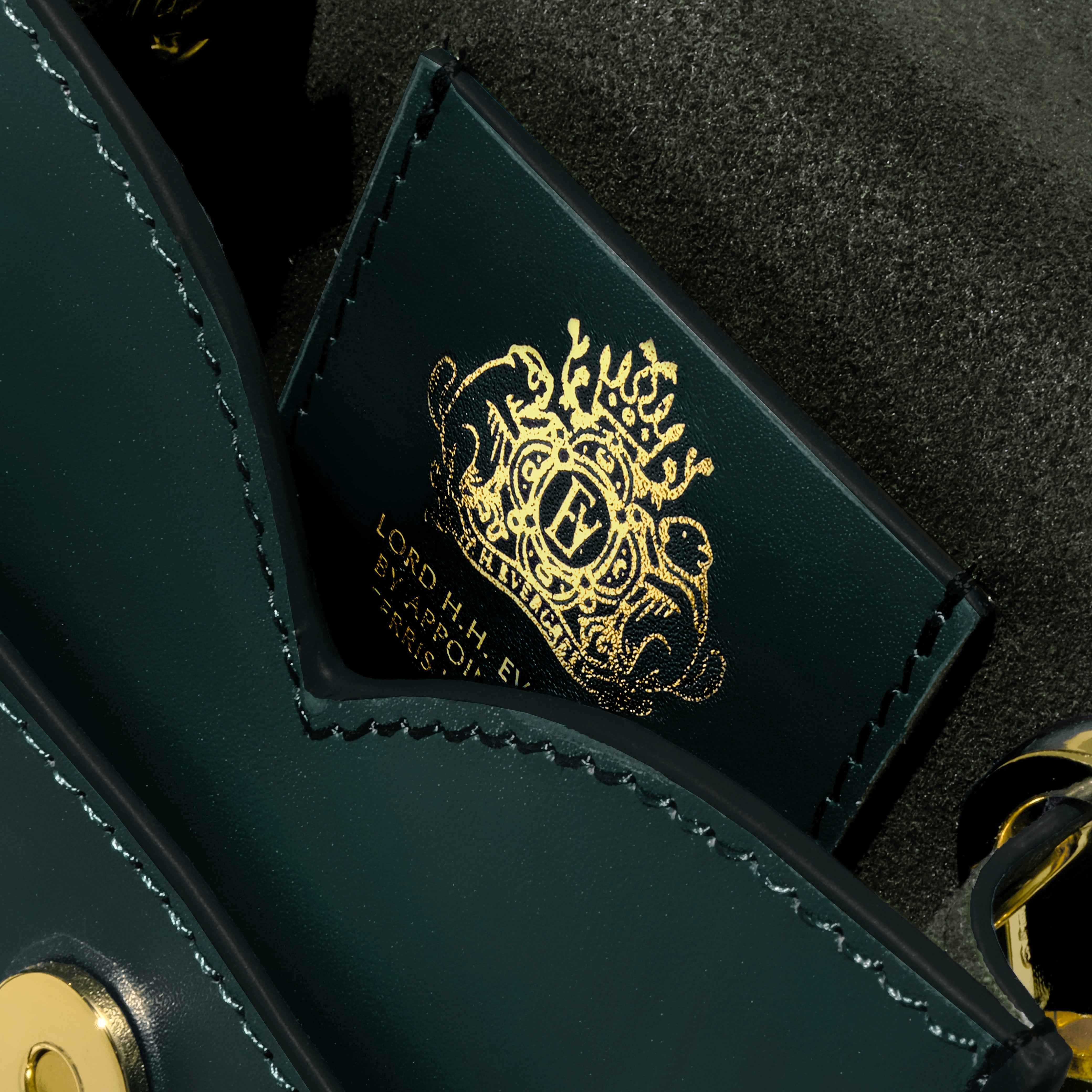 Leather Stationery Collection - The Pendant Purse / Deep Teal - Image 8