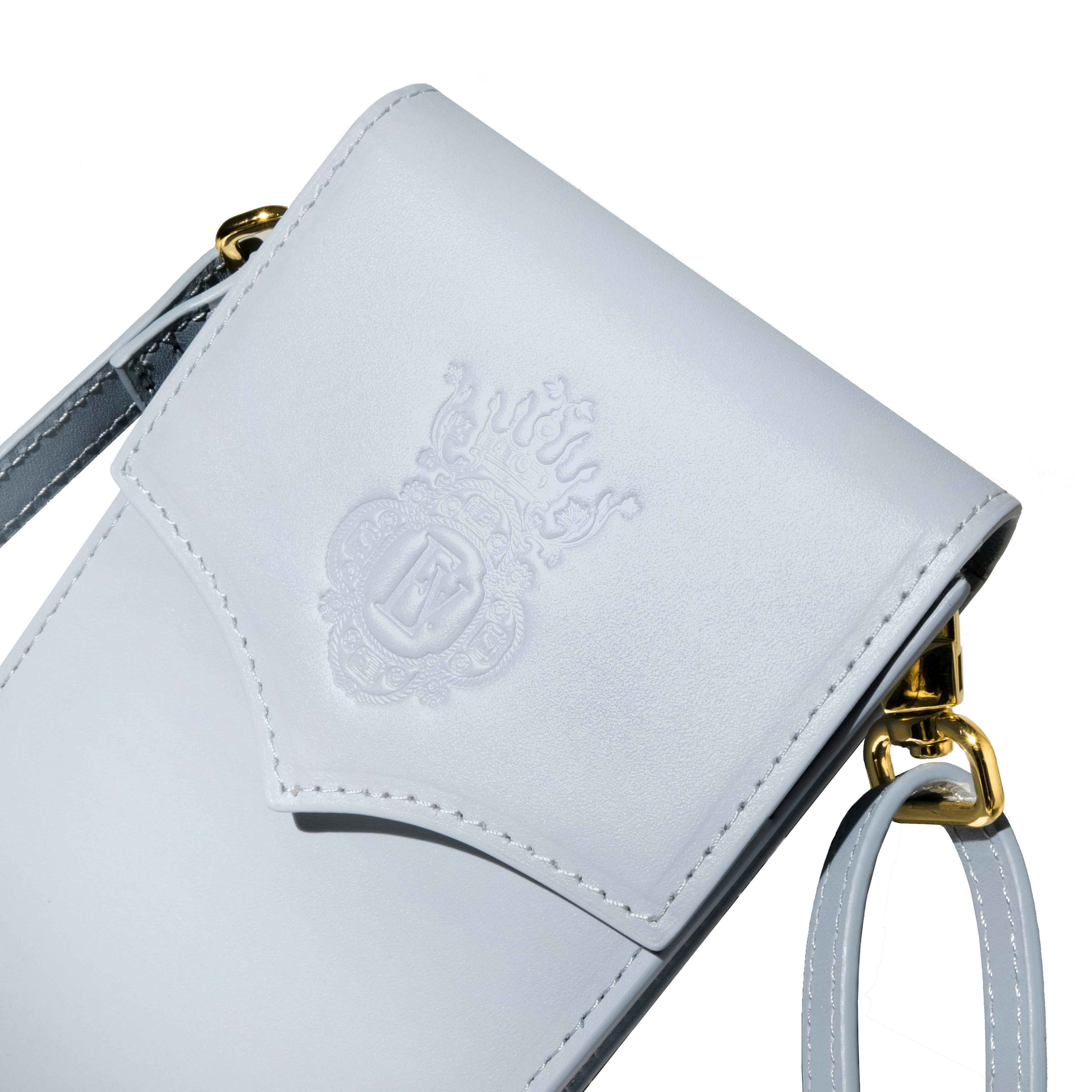 Leather Stationery Collection - The Pendant Purse / Light Blue - Image 6