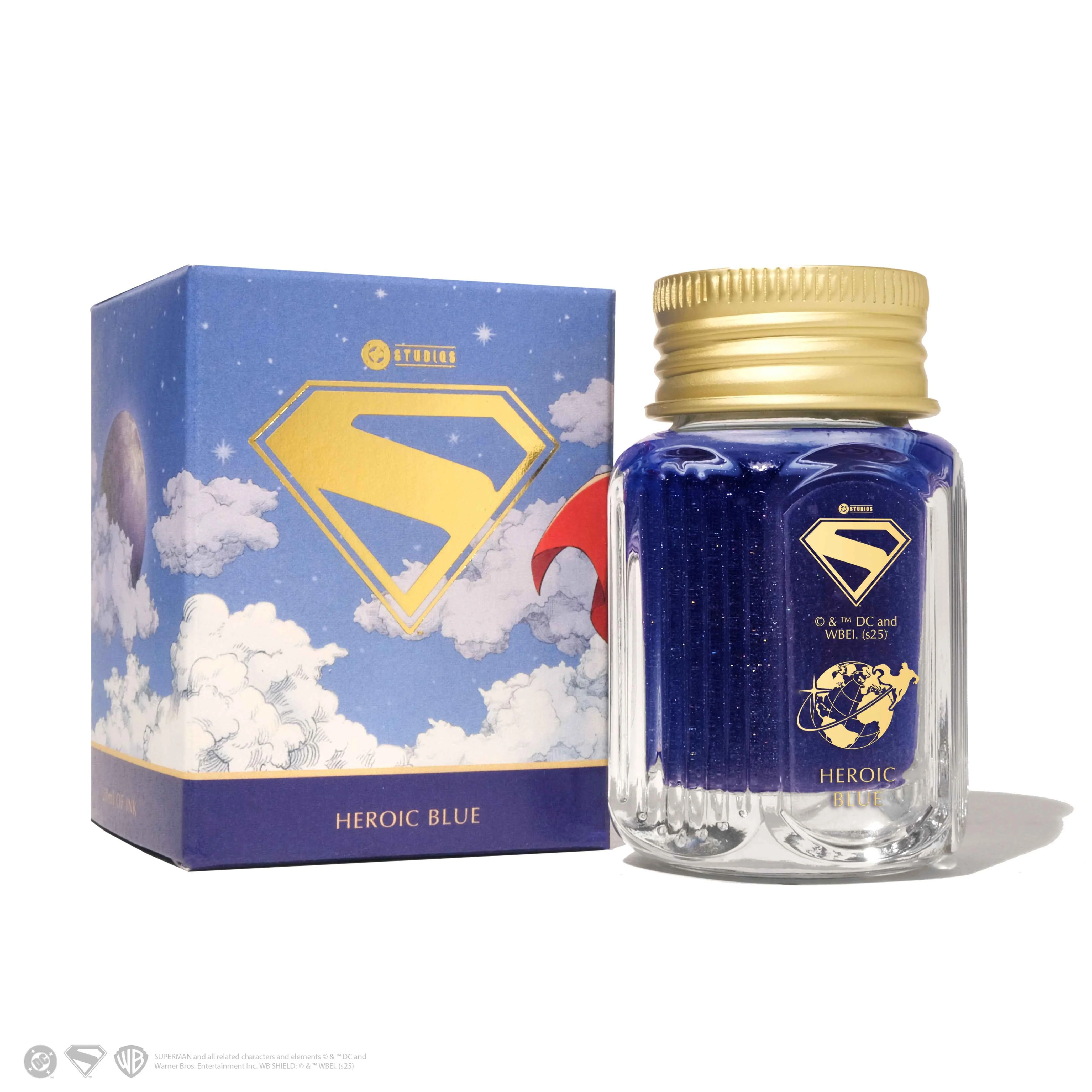 Superman 28ml Ink set + Modern Antiques Inkwell - Image 2