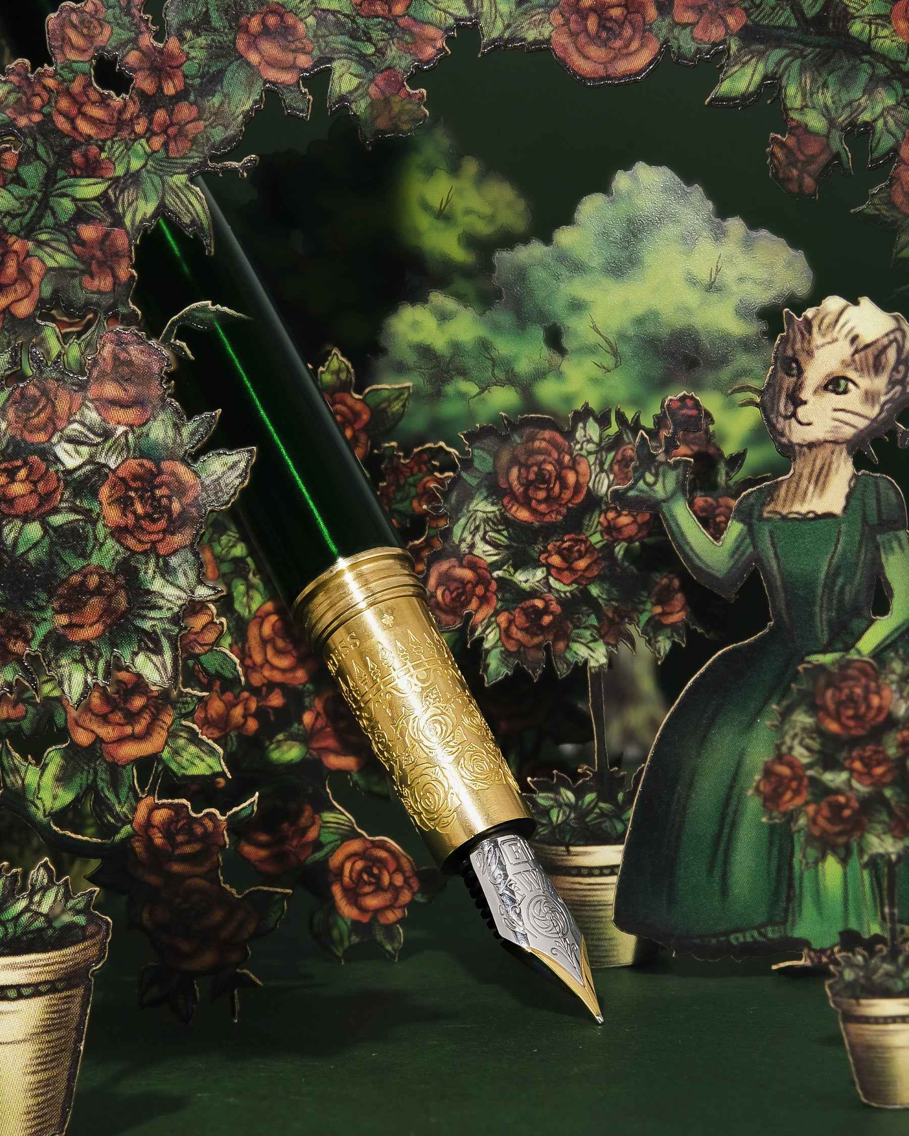 The Bijou Fountain Pen - Emerald Gardens - Image 9