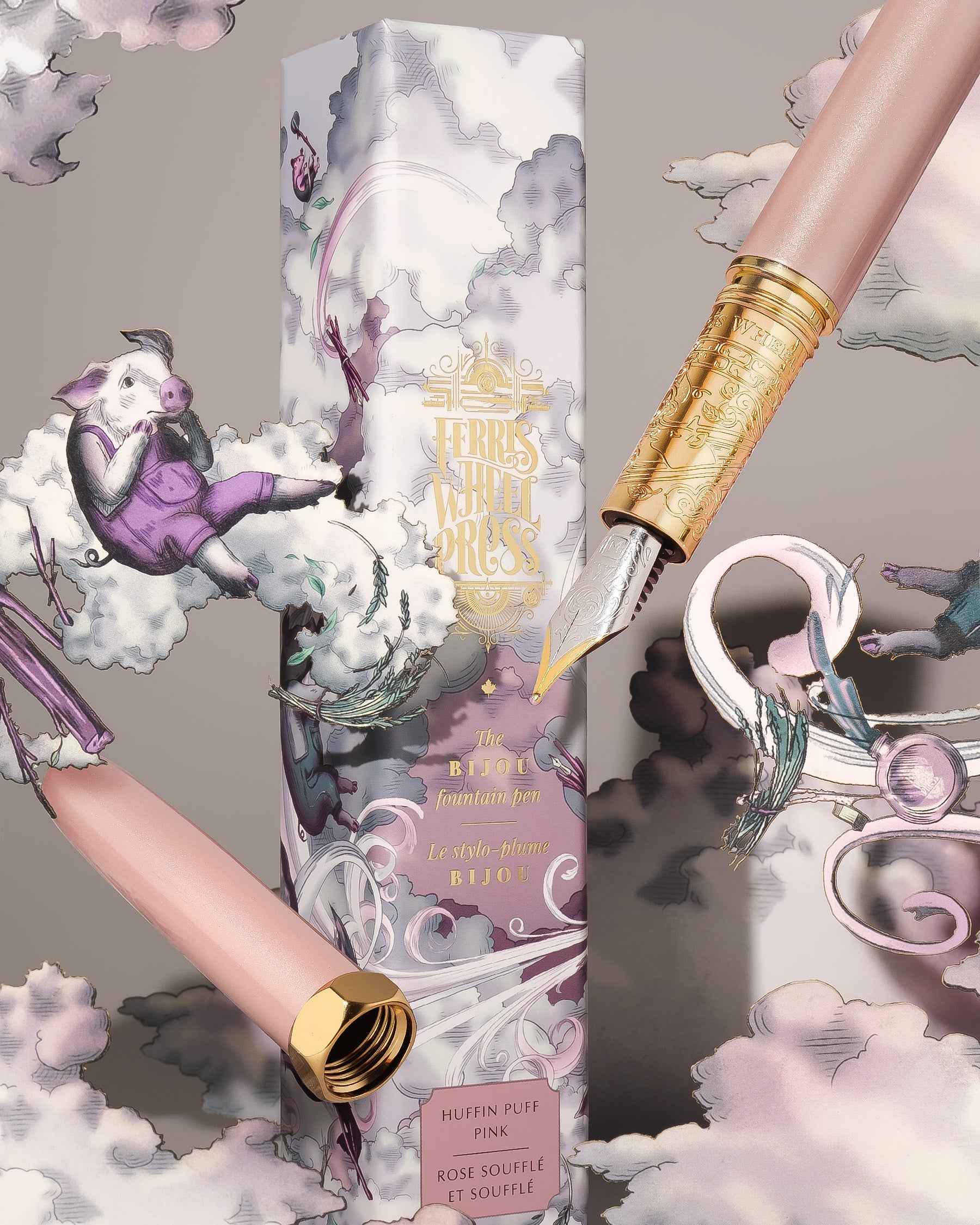 The Bijou Fountain Pen - Huffin Puff Pink - Image 9